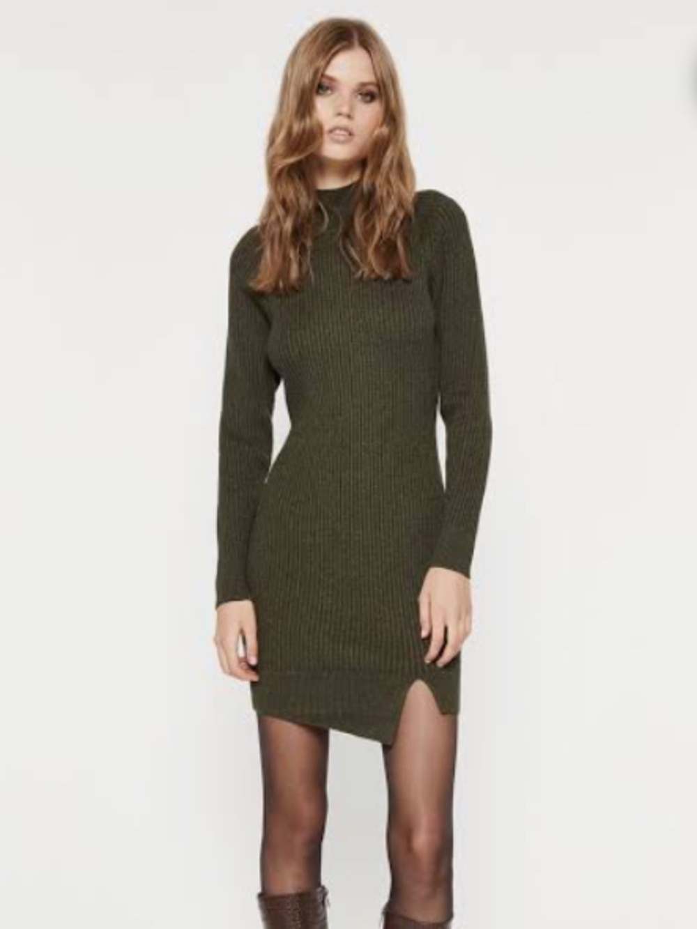 Bardot Tahani Long Sleeve Sweater Minidress Medium